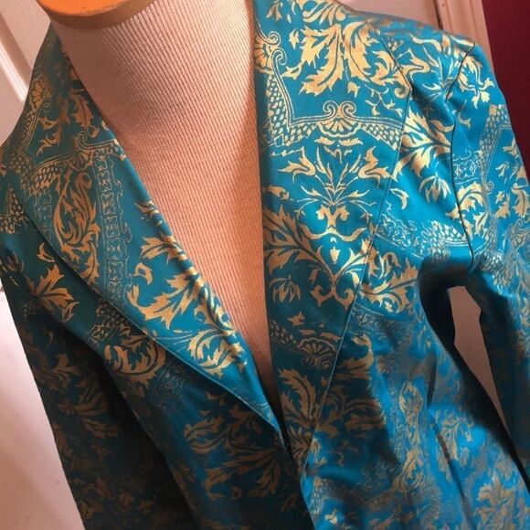 Additions by Chico’s Algiers blue jacket sz 1 - Picture 2 of 4